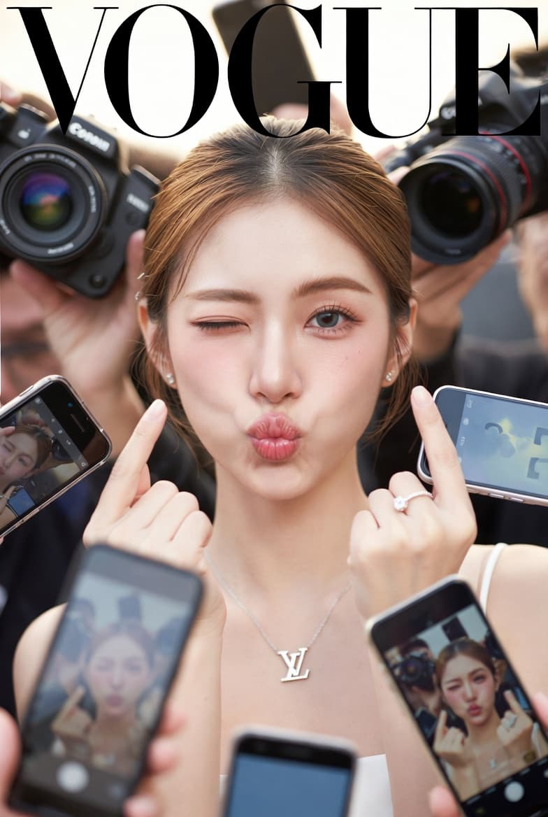 Vogue cover-style portrait alternate output