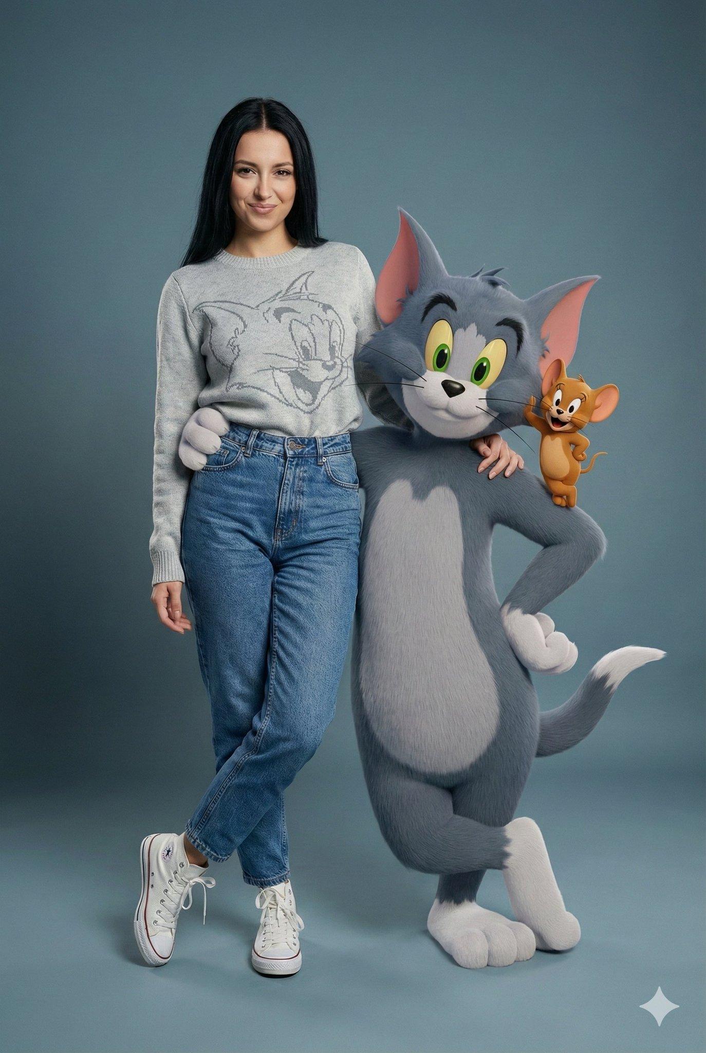 Person resting arm on giant 3D Pikachu — yellow backdrop