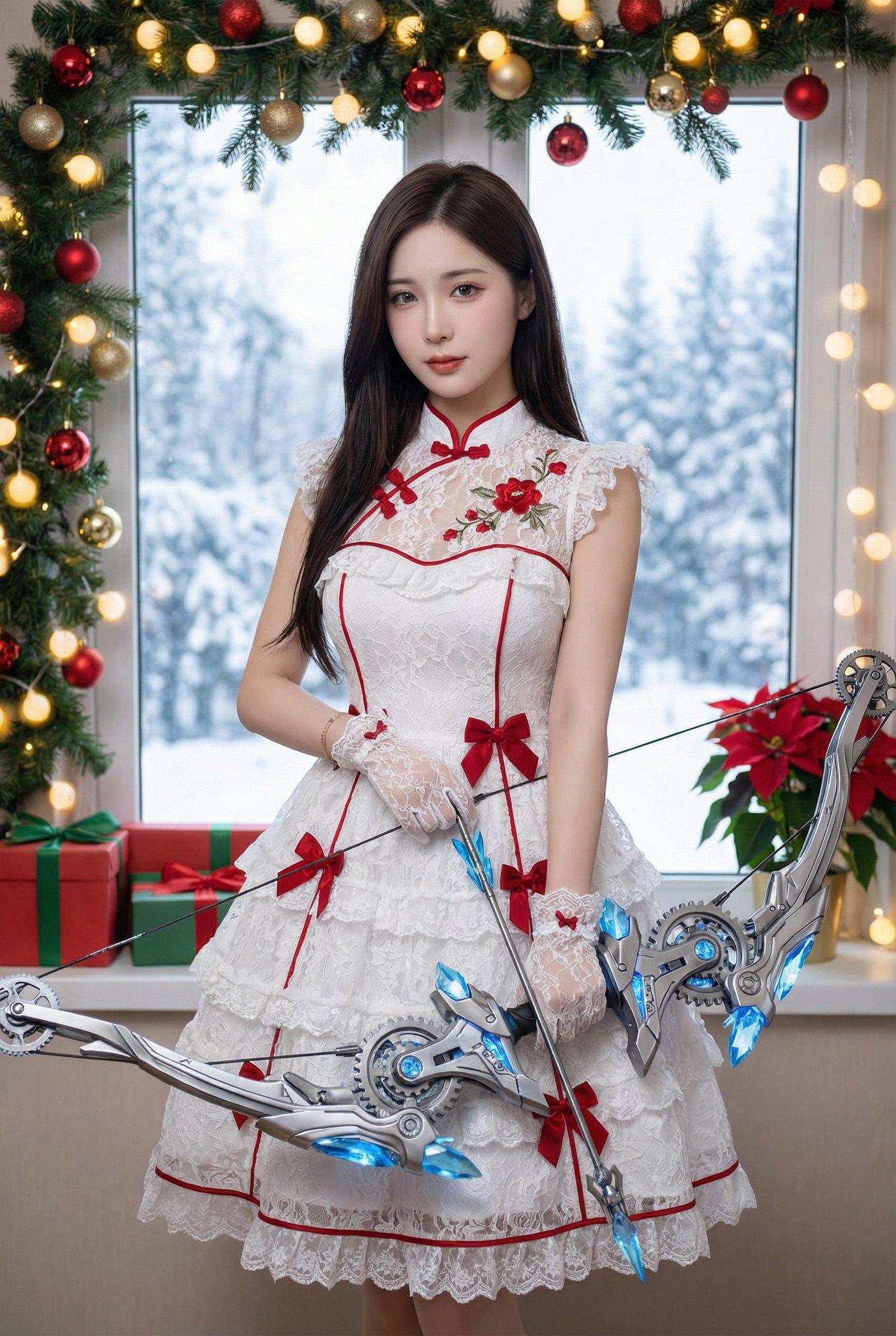 Christmas Cupid portrait (variant 2)